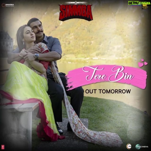 Tanishk Bagchi Instagram - The love song #TereBin from #Simmba out tomorrow!❤🎶 . . @ranveersingh | @saraalikhan95 | @karanjohar | @itsrohitshetty | @dharmamovies | @rohitshettypicturez | @reliance.entertainment | @simmbathefilm | @azeemdayani | @tseries.official | @officialrfakworld | @aseeskaurmusic | #RashmiVerag