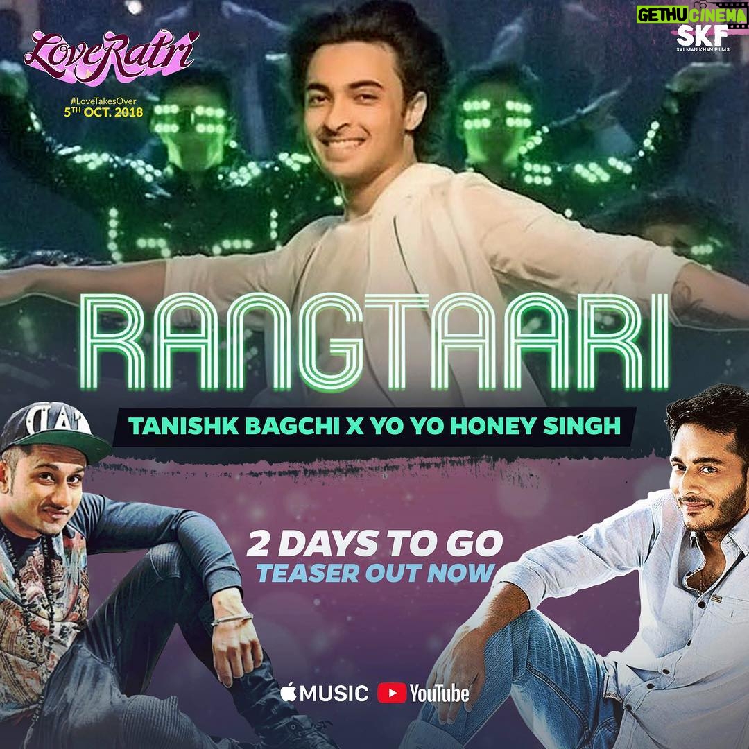 Tanishk Bagchi Instagram - Just two more days! People can wait no? #rangtaari @skfilmsofficial @beingsalmankhan @yyhsofficial @aaysharma @warinahussain @azeemdayani @devnegilive @shabbir_ahmed9 @tseries.official #BhushanKumar #yoyohoneysingh