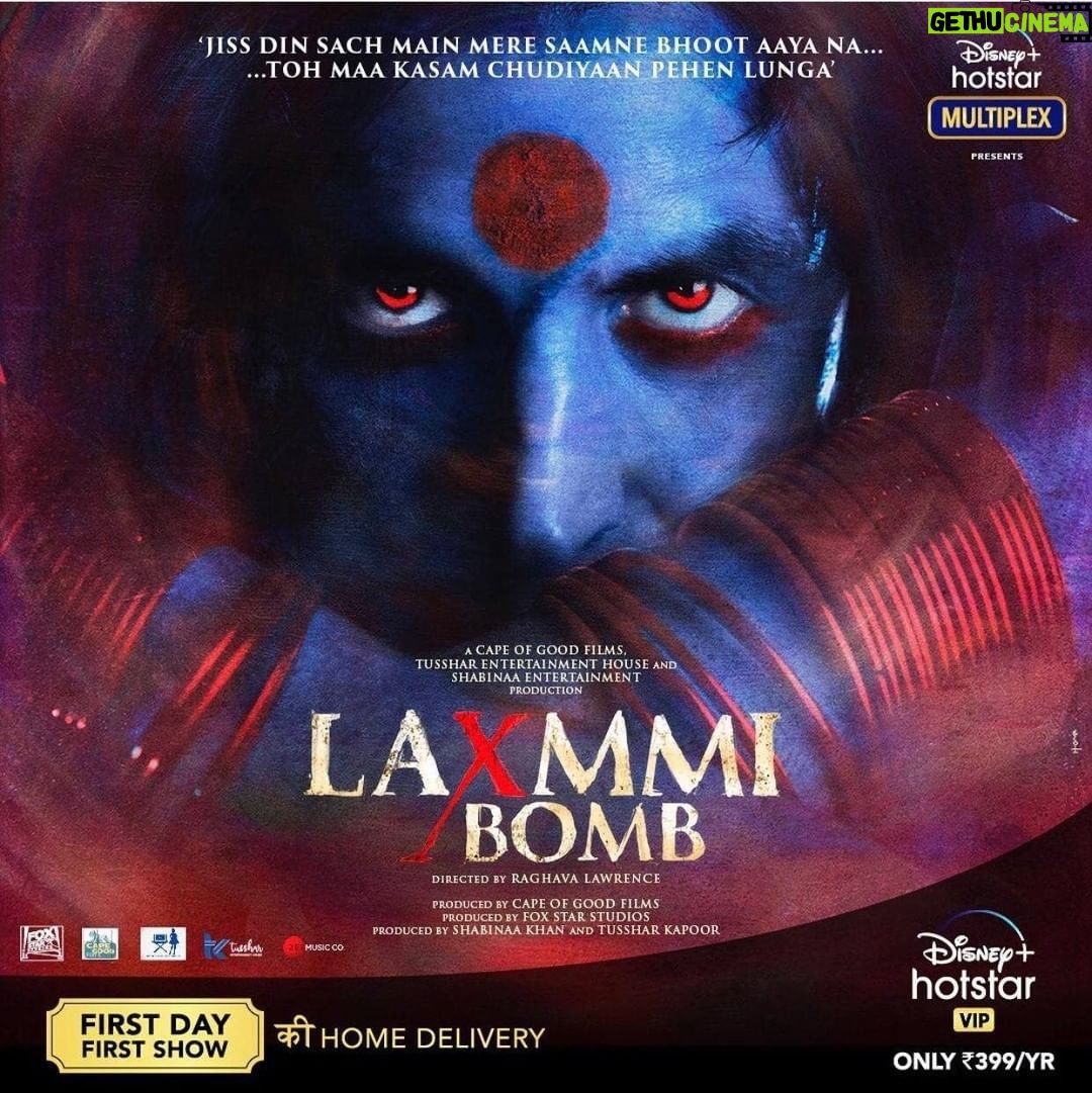 Tanishk Bagchi Instagram - Are you ready for this laughter bomb? 💥💥 Watch First day First show of #LaxmmiBomb from the comfort of your homes only on @disneyplushotstarvip with #DisneyPlusHotstarVIPMultiplex. @akshaykumar @kiaraaliaadvani @tusshark89 @offl_lawrence @shabskofficial @foxstarhindi #TussharEntertainmentHouse #CapeOfGoodFilms @zeemusiccompany @azeemdayani