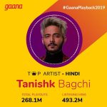 Tanishk Bagchi Instagram – Thank you everyone for making me the Top Artist on @gaana 
Keep listening to my songs only on Gaana..
Bas bajna Chaiye gaana…..
#GaanaPlayback2019 
#gaana