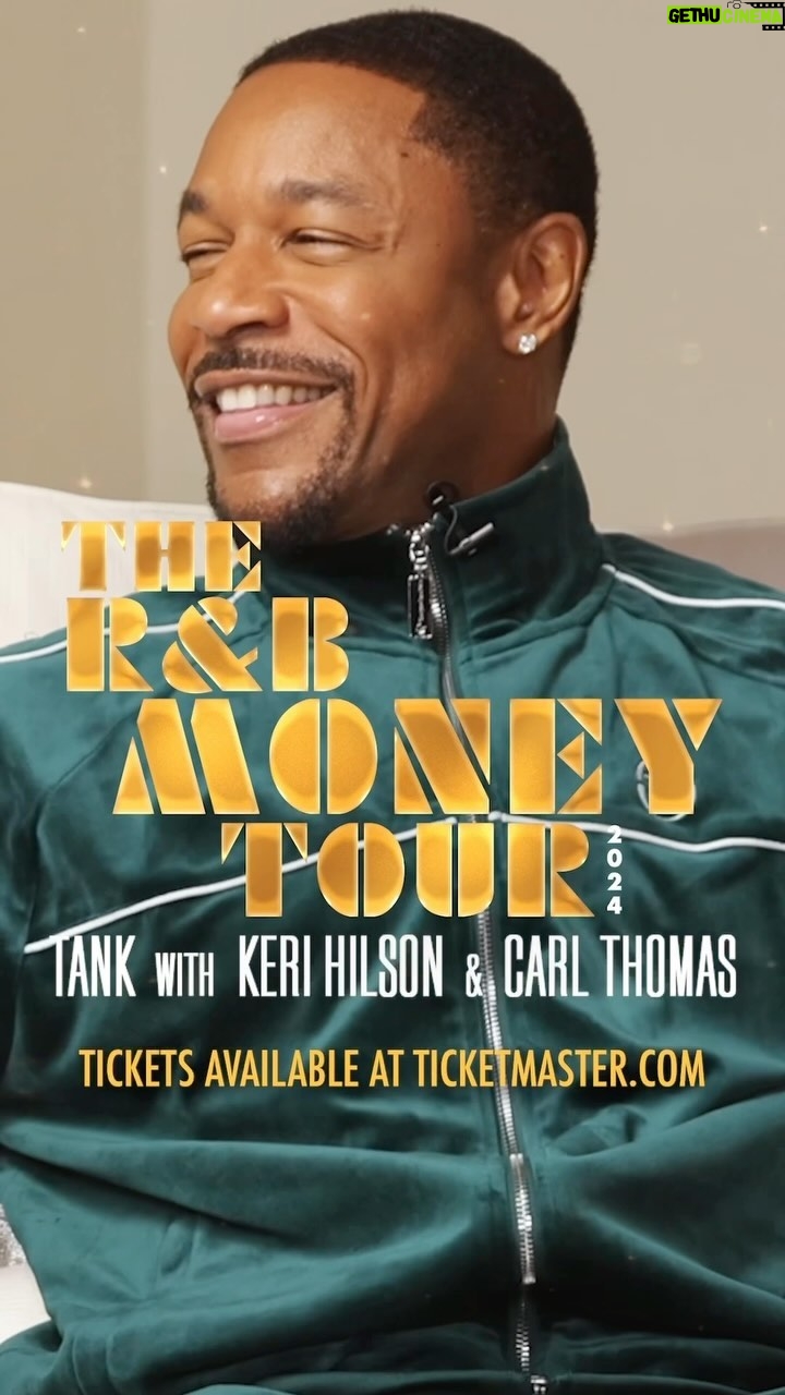 Tank Instagram - The R&B Money Tour is coming to give yall the classic R&B we all know and love ❤️🔥 You CANNOT miss these shows‼️Get tickets at Ticketmaster.com 🎫 🎥: @rnbmoneypodcast @therealtank @kerihilson @carlthomasnow