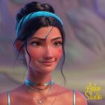 Tara Emad Instagram - This is how #ELSA pictured @taraemad as a princess from a fairy tale 🪄 . What about seeing this character move and talk? 🔥 You can use ELSA on elsa-t07b.onrender.com