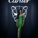 Tara Emad Instagram - Panthère de Cartier 💫 So much love to my favourite sisters @sahar.m.azab & @maissaazab dressing me in this @rasario dress and @jimmychoo shoes✨ Make up @manulosadagomez Hair @fadirashwani Dubai, United Arab Emirates