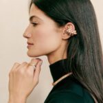 Tara Emad Instagram – Friend of the Maison Tara Emad dares to pair the spiked studs of the #ClashdeCartier with the fluid bands of the #CartierTrinity.