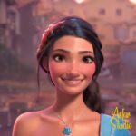 Tara Emad Instagram - This is how #ELSA pictured @taraemad as a princess from a fairy tale 🪄 . What about seeing this character move and talk? 🔥 You can use ELSA on elsa-t07b.onrender.com
