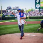 Taylor Kinney Instagram - Thanks! @cubs Got to take my little man to throw the first pitch at Wrigley Field last week. We didn’t hop it this time. @arizz_44