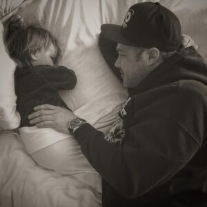 Taylor Kinney Instagram - Nap time with Princess Peach