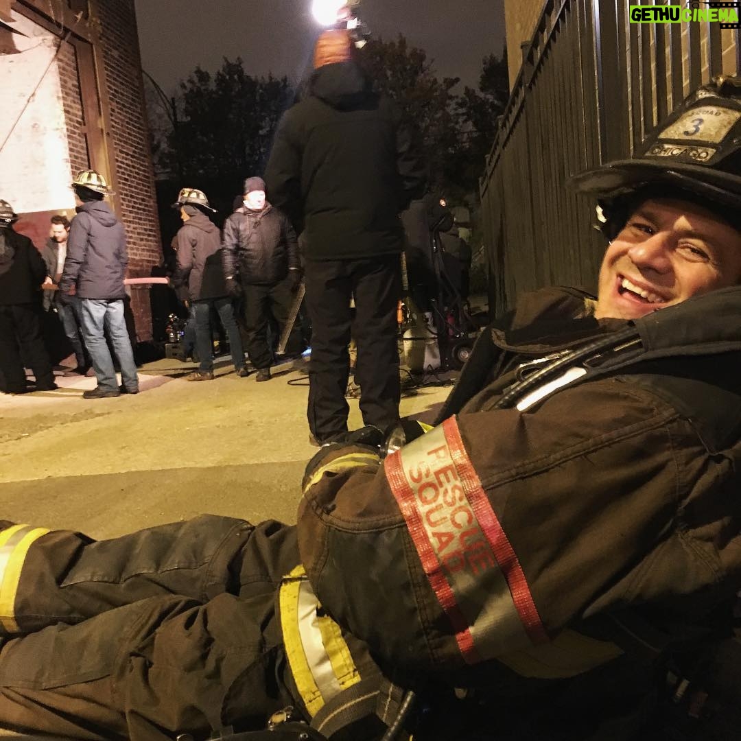 Taylor Kinney Instagram - It's 3:56am and we are still playing pretend, Tony is starting to lose his damn mind. #chicagofire #DonPuton