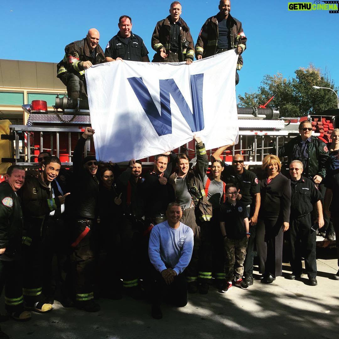 Taylor Kinney Instagram - From all of us at #chicagofire Big congrats to the Cubbies and the entire city of Chicago! #gocubsgo
