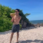 Taylor Lautner Instagram – Thirsty for coconut water or likes? You choose Four Seasons-Punta Mita