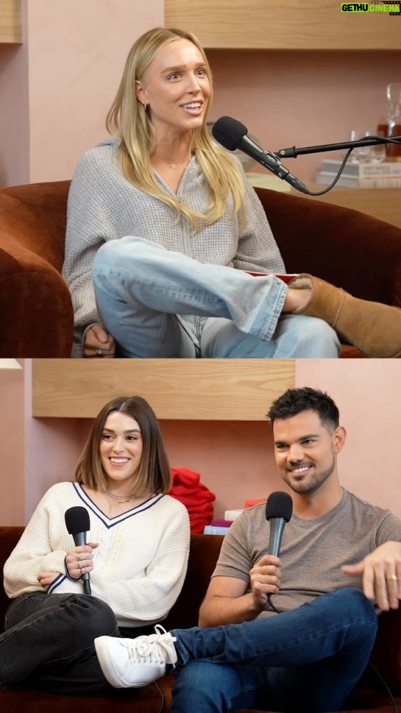 Taylor Lautner Instagram - DADDY GANG, this week, we’re sitting down with Taylor and Tay Lautner. They share the adorable details of how they met and who made the first move. They spill the tea on Twilight, being friends with your ex, sharing the same name, and even reveal a hilarious surprise ick. You won’t want to miss this episode!! Out now… only on Spotify❤️