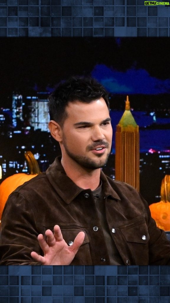 Taylor Lautner Instagram - @taylorlautner talks about co-hosting @thesqueeze with @taylautner after they began their mental health journeys together. #FallonTonight The Tonight Show Starring Jimmy Fallon