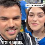 Taylor Lautner Instagram - “Let’s go Lions, baby!” - Taylor and Taylor Lautner 🦁