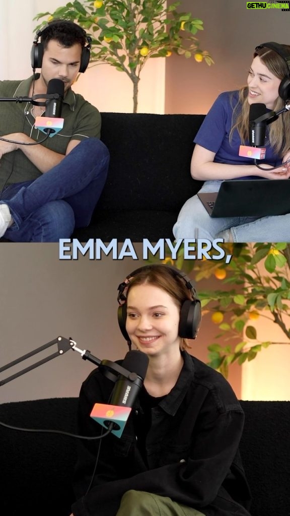 Taylor Lautner Instagram - THIS WEDNESDAY, @ememyers is on the podcast!! Emma joined the Lautner’s to discuss settling into fame and all things werewolves.⁠ ⁠ You can expect to hear about how she got started with acting and her journey to booking a role on Wednesday, the boundaries she’s had to set in place following the huge success of the show, plus she opens up about bullying from her past and people changing tunes along with her success.⁠ ⁠ Listen Wednesday morning wherever you get your podcasts! 🎙️