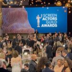 Taylor Zakhar Perez Instagram - Gratitude is at 100% . Thank you again to the @sagawards , a night to remember. Team: @jasonbolden @remba_ @louisvuitton Photo by: @photosbykathlyn , @shutterstocknow , @msayles