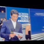 Taylor Zakhar Perez Instagram - Gratitude is at 100% . Thank you again to the @sagawards , a night to remember. Team: @jasonbolden @remba_ @louisvuitton Photo by: @photosbykathlyn , @shutterstocknow , @msayles