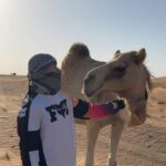 Taz Skylar Instagram - When the camel looked me in the eyes, I felt very small all of a sudden 🐪 Desert Safari Tours Dubai