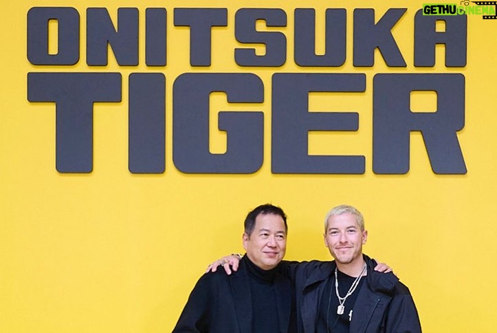 Taz Skylar Instagram - I always feel lucky to meet lovely people, doing cool things, in a kind way. Thanks for all the warmth 💛🌕 @onitsukatigerofficial Milan, Italy