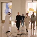 Taz Skylar Instagram - Chandeliers that weighed 12 tons & The largest carpet in the world, which had to be flown over by 4 separate aircrafts. Having the honor of walking barefooted on this, was a moment I’ll never forget. 🙏🏼 Thank you Abdul for your time and vibrant energy, while showing us around! Sheikh Zayed Mosque Abu Dhabi