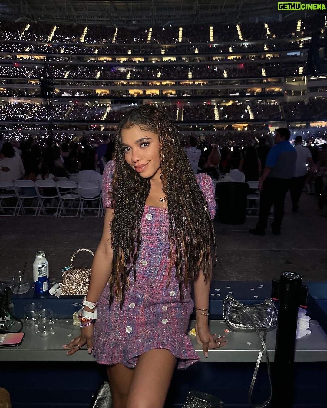 Teala Dunn Instagram - Delicate 💜 SoFi Stadium