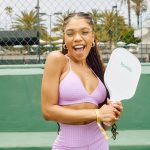 Teala Dunn Instagram – We playing pickle ball 🤪 @spotify Los Angeles, California