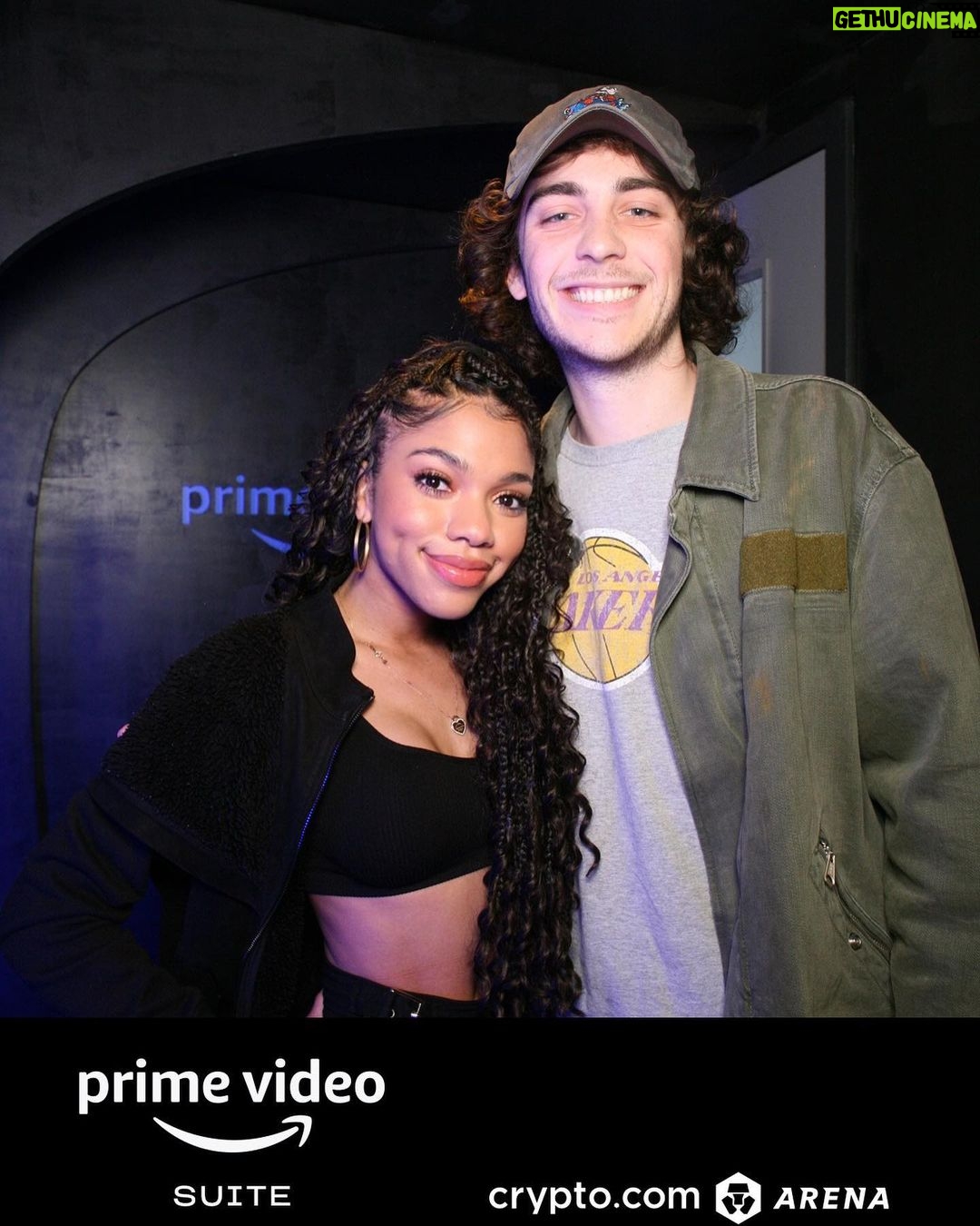 Teala Dunn Instagram - Caused some good trouble at the lakers game today😜 @primevideo