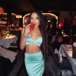 Teala Dunn Instagram - Such an incredible night! Celebrating @aboutfacebeauty x @iamhalsey 💖 #ootn @revolve Los Angeles, California