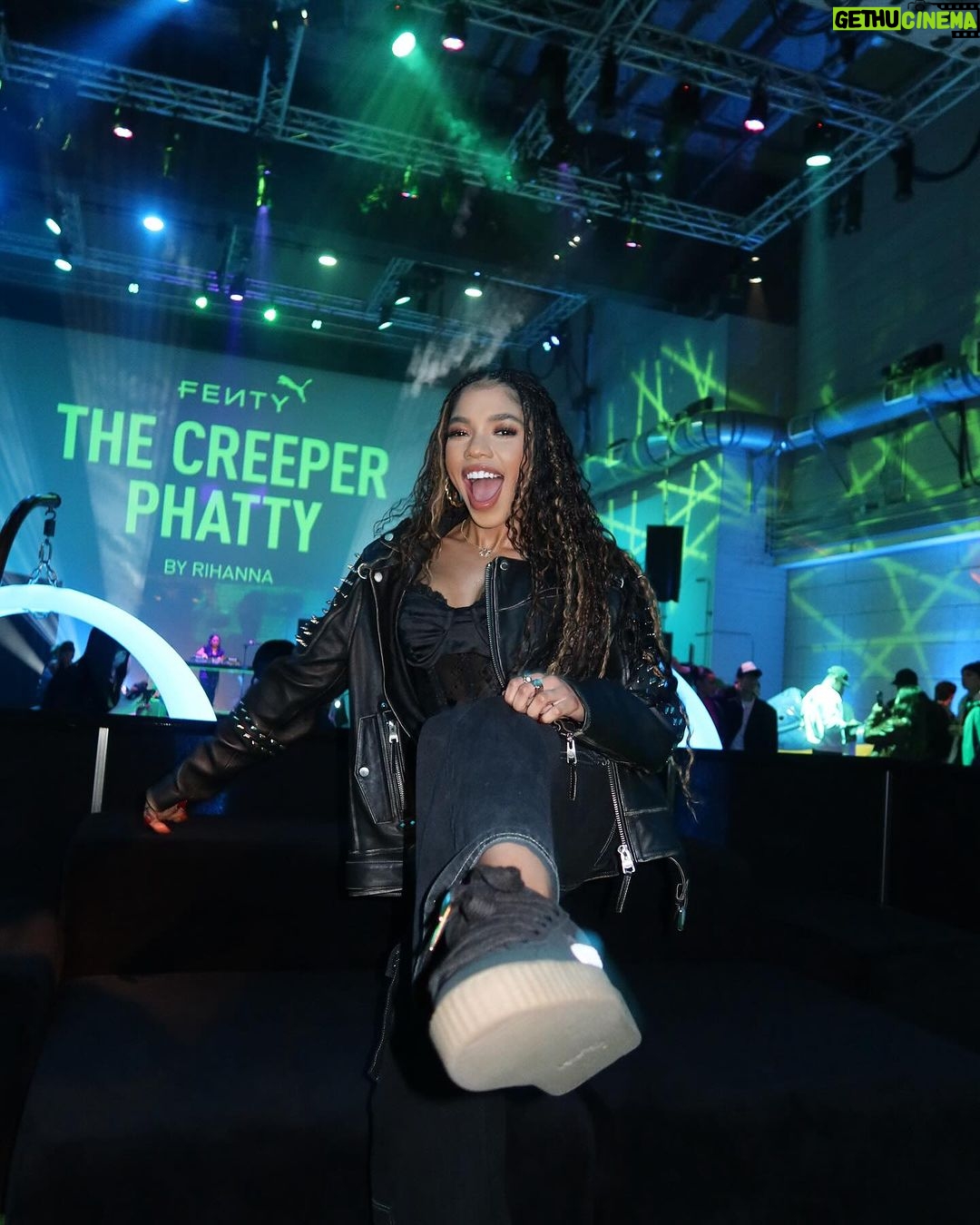 Teala Dunn Instagram - Thanks for having me 😍 @puma x @badgalriri Los Angeles, California