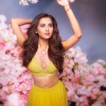Tejasswi Prakash Instagram - Petal power ♥️ . . . . For @azafashions Editor: @devanginishar Artist Publicist: @atulmishra6 Photographer: @tejasnerurkarr Interview: @kajolshah_97 Creative Director: @amedithi Stylist: @sanssgram for @n2root Styling assistant: @styledby_simran Makeup Artist: @billymanik81 Hair Stylist: @sheetal_f_khan Co-ordinated by: @nadiiaamalik Designer: @ariyanacouture Necklace: @hetalshahofficial Bracelet: @cartier