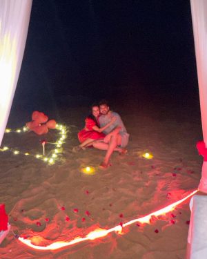 Tejasswi Prakash Instagram - Happy valentines sunny @kkundrra 
to all those who found love, never take it for granted…
And to the ones looking, I hope you all get to experience love ,companionship, respect, team, solace, safe and fulfilment the way I do today…
P.S. @kkundrra thank you for tonight ♥️ I love you
.
.
.
.
.
.
.
Outfit @madaboutfashion_kejal