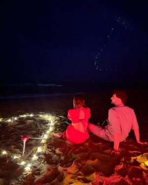 Tejasswi Prakash Instagram - Happy valentines sunny @kkundrra 
to all those who found love, never take it for granted…
And to the ones looking, I hope you all get to experience love ,companionship, respect, team, solace, safe and fulfilment the way I do today…
P.S. @kkundrra thank you for tonight ♥️ I love you
.
.
.
.
.
.
.
Outfit @madaboutfashion_kejal