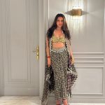 Tejasswi Prakash Instagram - Moments framed in time♥️ . . . . . Styled by @akankshakawediastyle Outfit @labelnityabajaj Jewellery @ishhaara @equiivalence