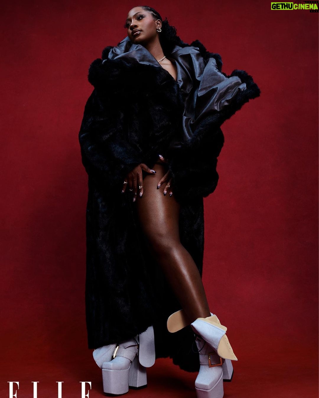 Tems Instagram - Month of victory🕊 @elleuk #covergirl Words by @charliebcuff EIC @kenyahunt Photographer @ekuaking Stylist @georgmedley Seamstress #BarbaraTheTailor Hair @mariahldn Makeup @paintedbyesther Nails @michelleclassnails Creative Director @tom_houseofusher Fashion Director @avrilmair Talent Director @lottielumsden Associate Editor @lenadecasparis Talent Editor @olivia__blair Bookings Editor @ln__producer Styling Assistant @galkln