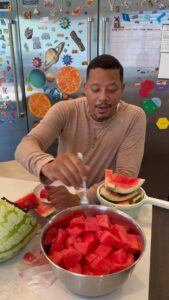Terrence Howard Instagram - For everyone there’s that “watermelon” where the struggle makes worthy the reward! Go get yours and save the seeds and drop them off along your fertile paths! #dontthrowawayseeds #makewayforlife