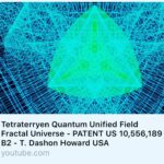 Terrence Howard Instagram – https://youtu.be/1X6q7nQcmF4  Everything in the following scientific visualization was created using simulated light refraction, diffraction / waveform constructive and destructive interference distribution patterning. The only thing being animated in the model is the camera on a circular path focused on the model, everything else is refraction.

It is based upon #TerrenceHoward’s lattice geometry and ideas found in his interactive book @tcotlc.com and specifically is using the sculpture he calls the “Hero” piece as it’s refractive core as well standing waves on spheres arranged in accordance with Terrence’s “Lynchpin” configuration as per his patent. PATENT US 10,556,189 B2 – T. Dashon Howard USA.

It accurately reproduces and predicts quantum dot / quantum field distribution observed in field ion microscopy experiments performed by Müller in 1951. (The background image projection plate of field ion microscope) ref: https://www.google.com/search…

Through his sculpture and scientific visualization, Terrence has successfully and accurately described the atom, electromechanics, fluid mechanics / cymatics, the classical and quantum waveform field lattice of fundamental absolute space time itself including planetary resonant harmonics (Cymatics) and natural growth morphologies which self organize into resonant form. It is truly unified field, geometrical, first order proof of the fractal quantum mechanical behavior of the EMF spectrum i.e. time dependant light itself.