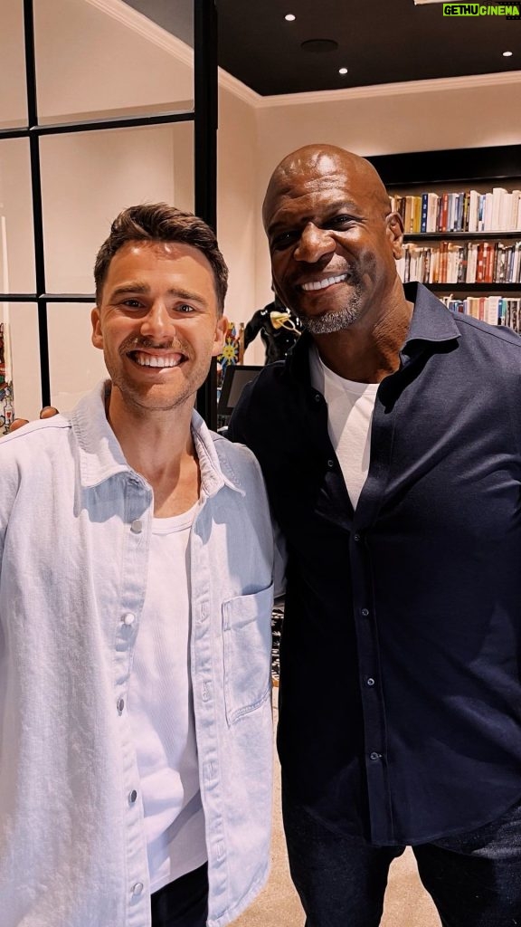 Terry Crews Instagram - 2 Feb: I sent @terrycrews an outrageously 🥶 email in Auckland, NZ (whilst watching White Chicks). 11 Feb: I spent an hour with Terry at his LA office on Super Bowl Sunday. He is legit one of the most inspiring dudes I’ve ever met. His story/dream is powerful. Terry left me with a quote by Ralph Waldo Emerson - “God will not have his work made manifest by cowards.” BE BRAVE! Take it. Show up. Send that CRAZY email. Full dream dropping tomorrow 🫶 #terrycrews Los Angeles, California