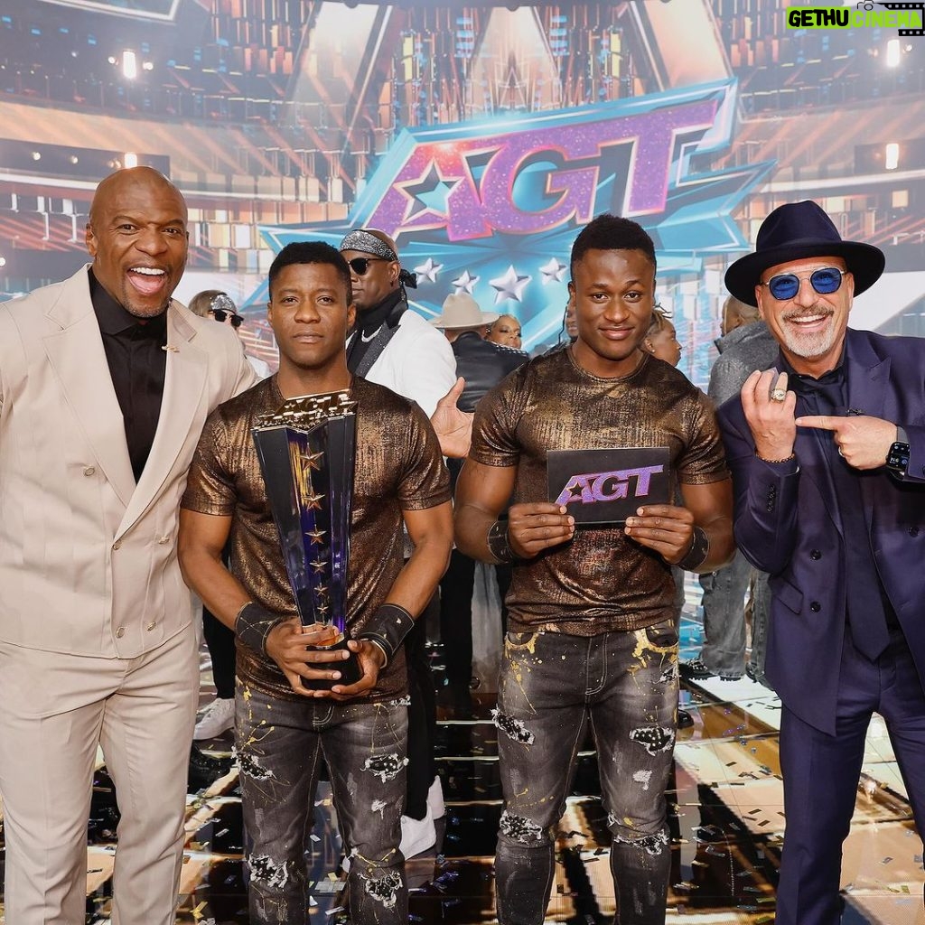 Terry Crews Instagram - That’s a wrap!!!!! Congrats to the @ramadhanibrothersofficial on winning #AGT: Fantasy League! See you this summer for the next season of @AGT!
