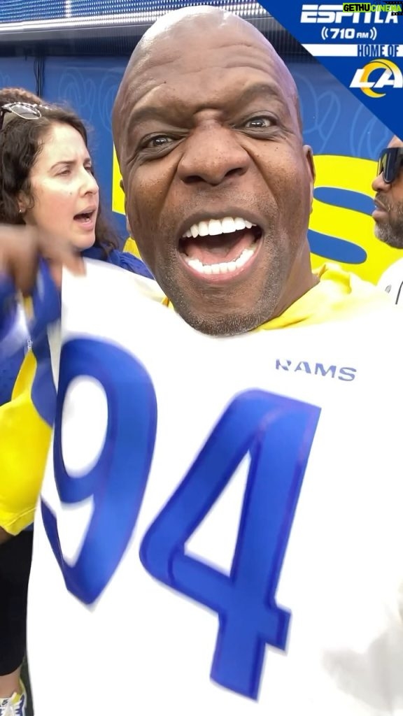 Terry Crews Instagram - Put this man in the game! 🏈 Shoutout @terrycrews for the love! 💙💛 SoFi Stadium