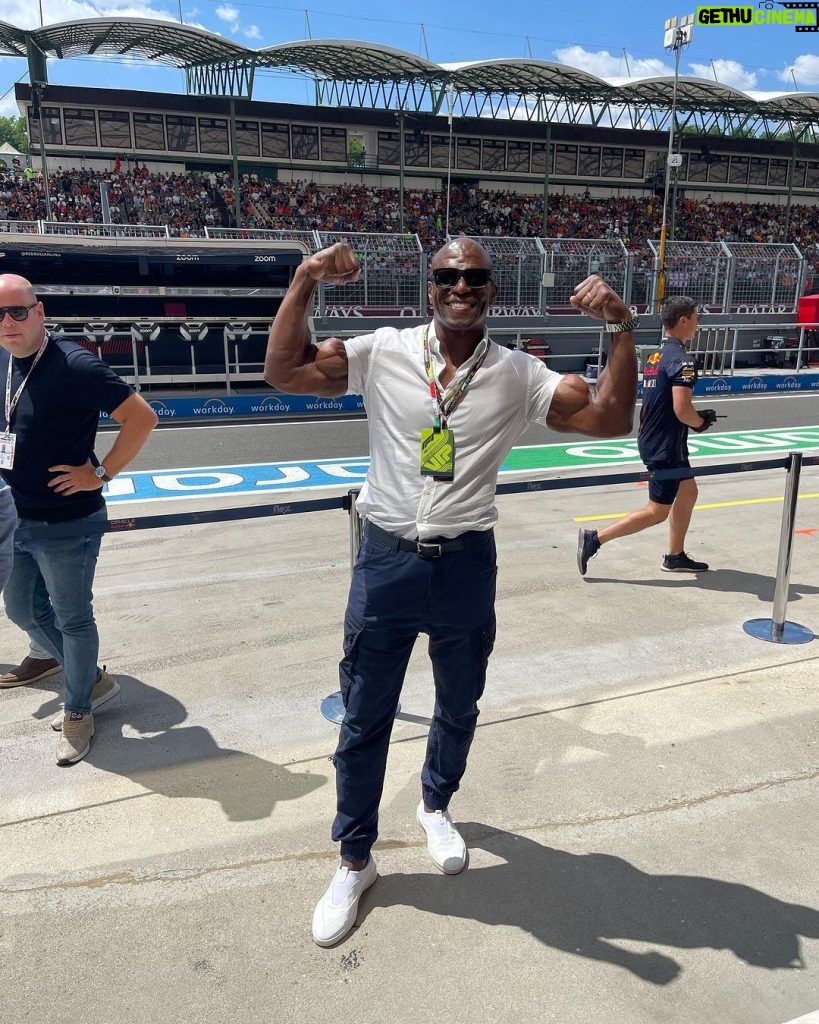 Terry Crews Instagram - Having the BEST TIME at my first @F1 with @redbullracing at @hungaroring_official !!!! The race, the tech, the science and hospitality you’ve shown me were second to none! Thank you and Godspeed!!!