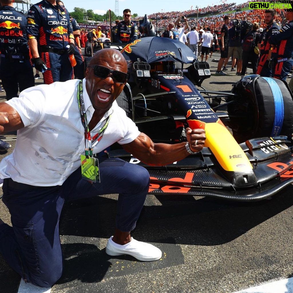 Terry Crews Instagram - Terry loves F1! 🤩 #F1 #Formula1 #HungarianGP @redbullracing