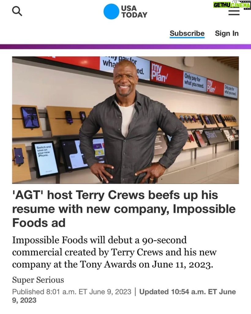 Terry Crews Instagram - IT'S TIME TO GET SUPER SERIOUS!! When I moved to Los Angeles, my main goal was to be CREATIVE. I've had so many opportunities to fuel that 🔥, but nothing more exciting than this! Introducing my new partnership with @CopyMatt and @YooHoo202... @superduperserious! Keep an eye out for our first ever spot this Sunday on @TheTonyAwards for @impossible_foods!! IT'S GETTING SERIOUS!