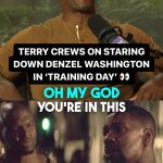 Terry Crews Instagram - @terrycrews discusses getting to stare down Denzel Washington in the classic “King Kong” scene in ‘Training Day’