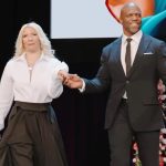 Terry Crews Instagram - @terrycrews and @rebeccakingcrews having the time of their lives at the @offthefieldnflwives fashion show. 🔥 It’s a beautiful thing getting to capture the joy they have together. 🎶 by @iolitemusic Thank you to @crosbysfilm for the amazing footage! #fashion #fashionshow #terrycrews #fashionnova #lasvegas #sb #Super Bowl
