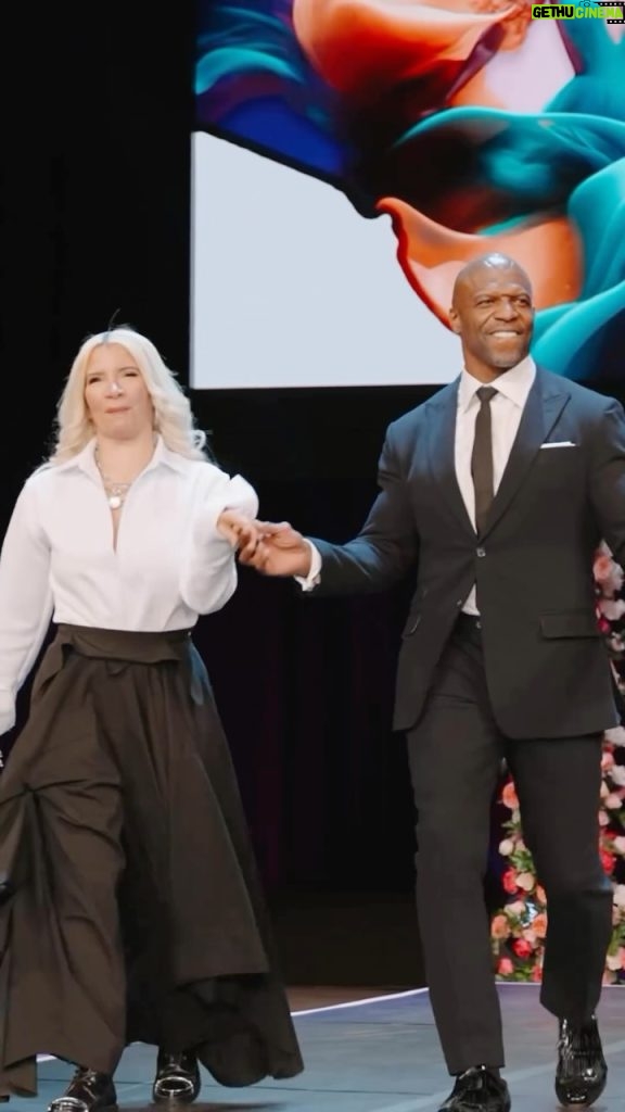 Terry Crews Instagram - @terrycrews and @rebeccakingcrews having the time of their lives at the @offthefieldnflwives fashion show. 🔥 It’s a beautiful thing getting to capture the joy they have together. 🎶 by @iolitemusic Thank you to @crosbysfilm for the amazing footage! #fashion #fashionshow #terrycrews #fashionnova #lasvegas #sb #Super Bowl