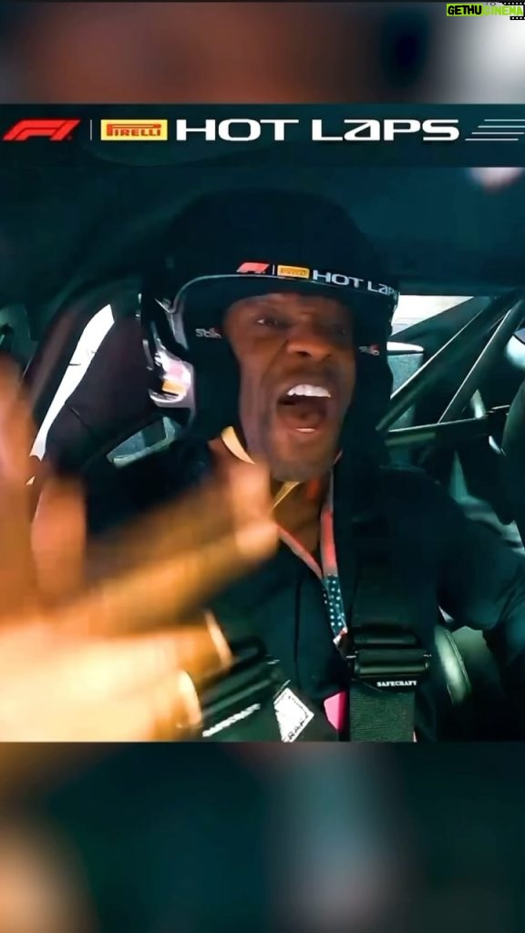 Terry Crews Instagram - What song is playing in the car? 👀 #F1PirelliHotLaps #terrycrews #singing Las Vegas, Nevada