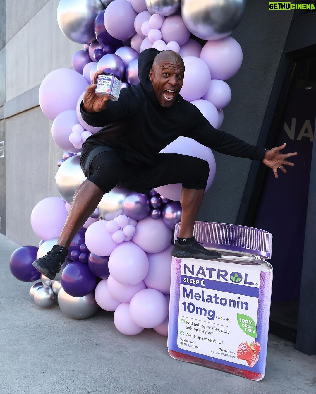 Terry Crews Instagram - #Ad What’s my secret for being present onstage, during my workouts, and at home with the fam? SLEEP! I love getting my eight hours in every night. In fact, I love sleep so much that I’ve partnered with my friends @natrolofficial to help YOU get the good sleep you need to achieve your goals. 😴💤💪 . . . †These statements have not been evaluated by the Food and Drug Administration. These products are not intended to diagnose, treat, cure or prevent any disease. This product is helpful for occasional sleeplessness.