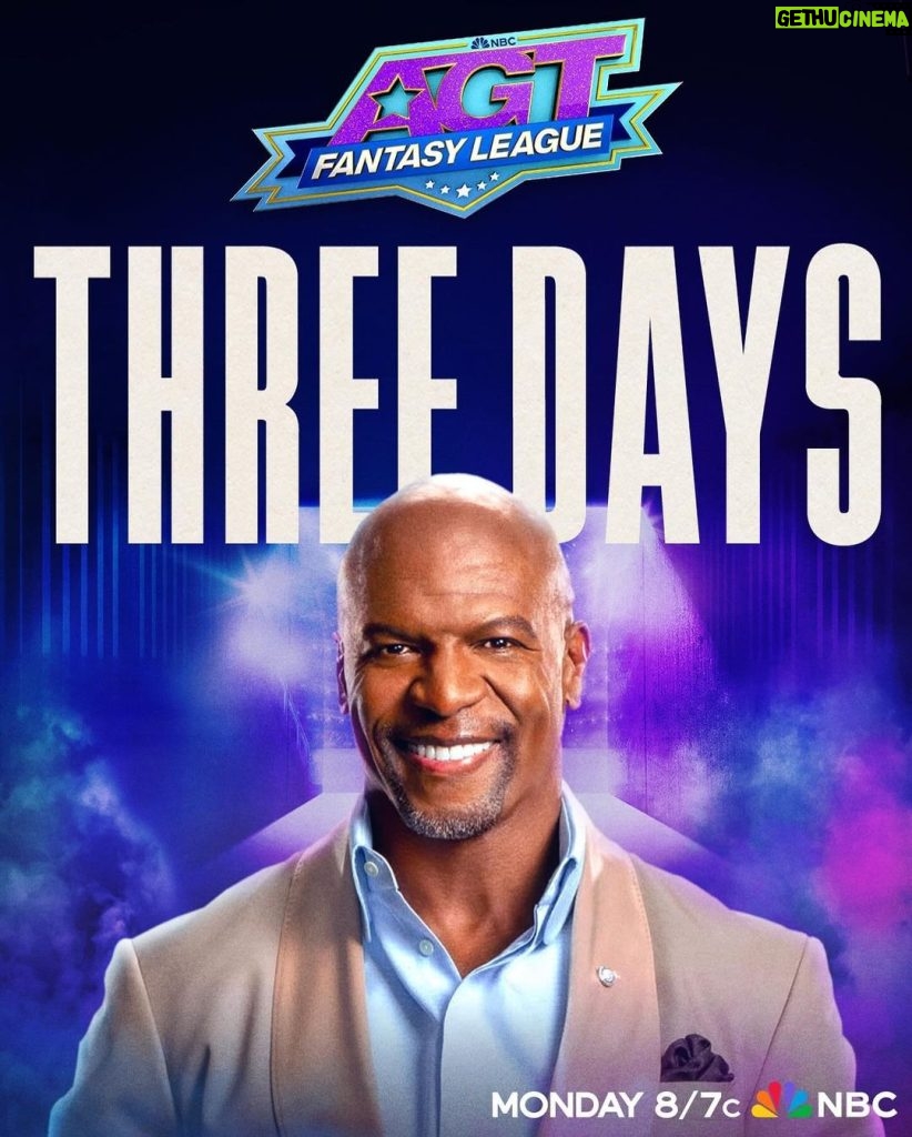 Terry Crews Instagram - #AGT: Fantasy League is 3⃣ days away!