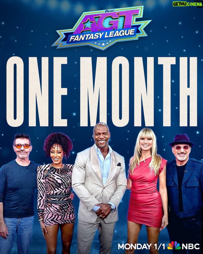 Terry Crews Instagram - 🔥 #AGT: Fantasy League premieres in ONE MONTH! Are you ready?
