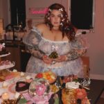 Tess Holliday Instagram – Last night was my annual Galentines Party & a time was had! 🎀 Any excuse to throw a party, celebrate love & eat a pickle tower 💅🏻🥒 #galentines #friends #galentinesparty #coquette #coquetteaesthetic #coquettefashion #charcuterie #love