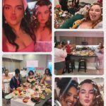 Tess Holliday Instagram - Last night was my annual Galentines Party & a time was had! 🎀 Any excuse to throw a party, celebrate love & eat a pickle tower 💅🏻🥒 #galentines #friends #galentinesparty #coquette #coquetteaesthetic #coquettefashion #charcuterie #love